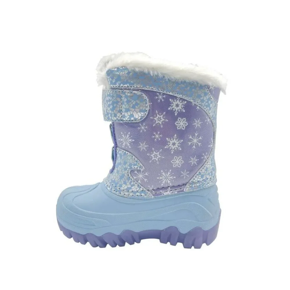 Disney Frozen Toddler Lighted Winter Snowboots - Blue 7T